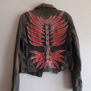 HP Vintage Guess Embellished Denim Jacket